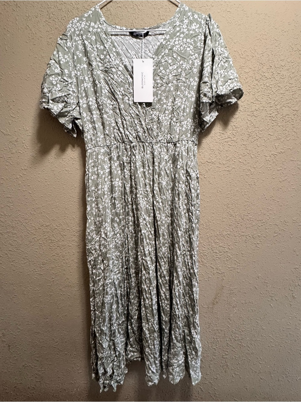 BloomChic Sage Green Floral Maxi Dress